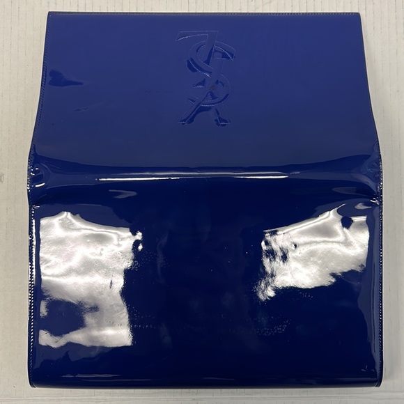YSL Belle de Jour blue patent clutch - Picture 4 of 9